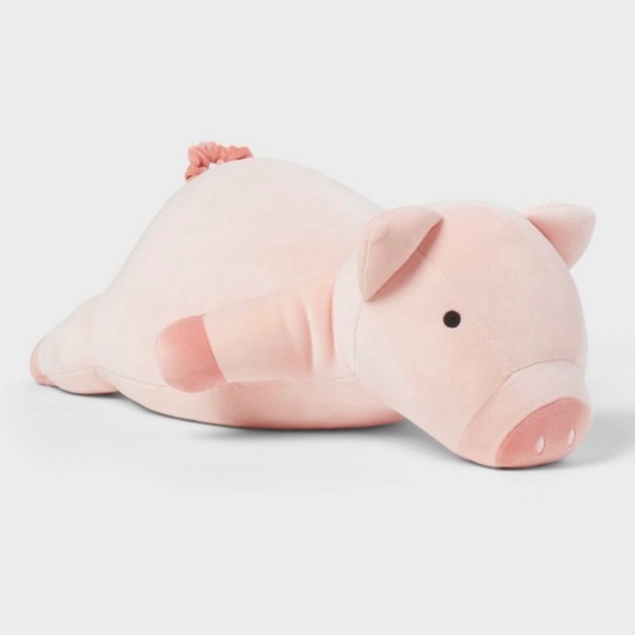 Pig Weighted Plush Throw Pillow - Pillowfort - Picture 1 of 10